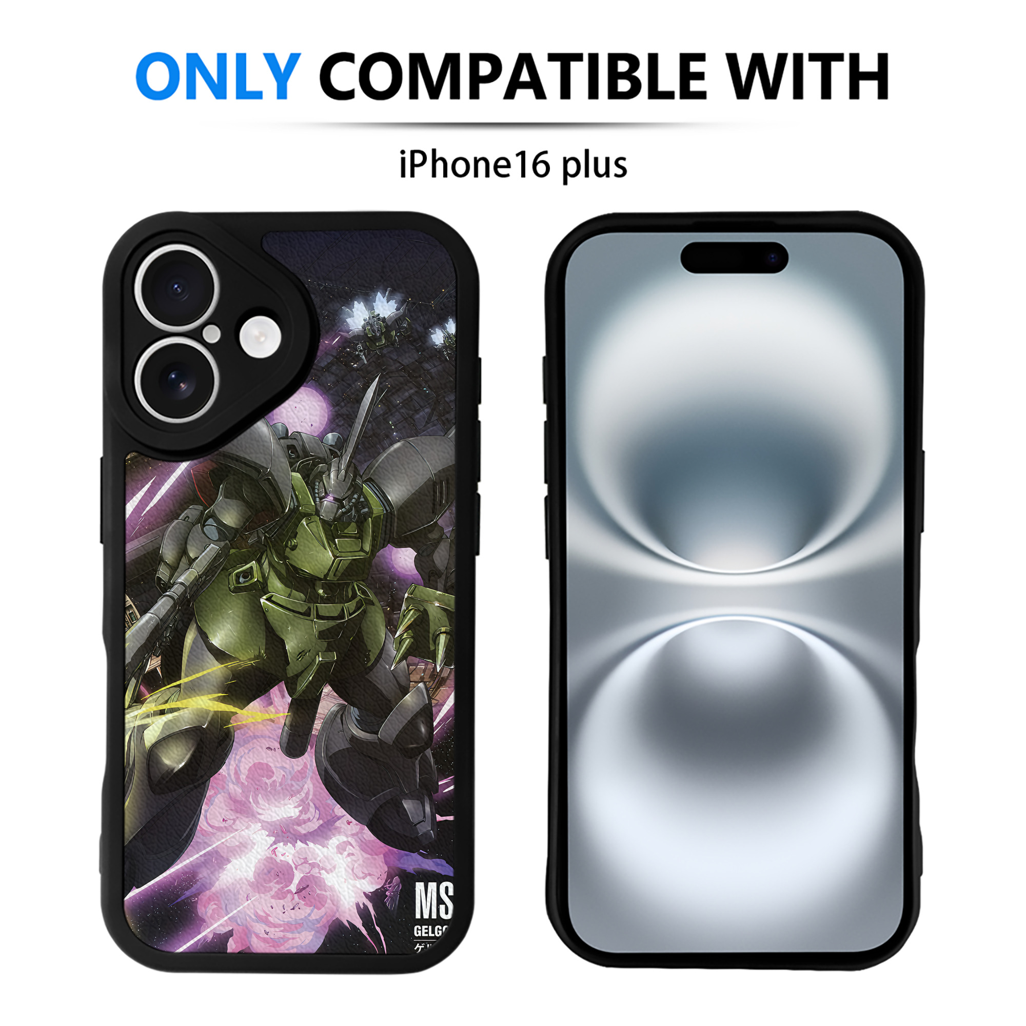 （画像用） 機動戦士ガンダム Mobile Suit Gundam 【iPhone 16シリーズ対応】シリコンスマホケース（レザー調） 材質：シリコン